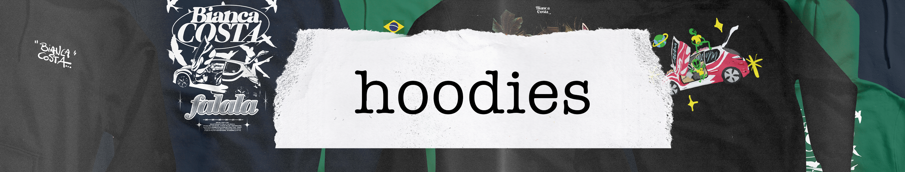 Bannière collection des hoodies