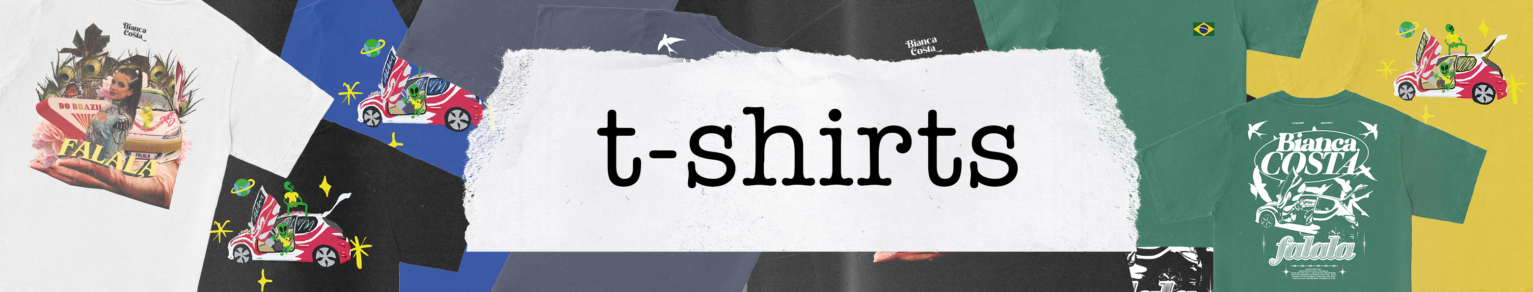 Bannière collection des t-shirts